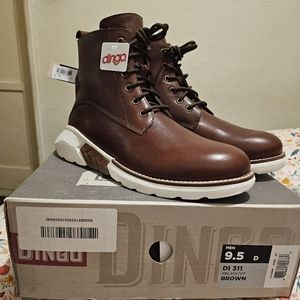 NEW Mens Brown Leather Boots